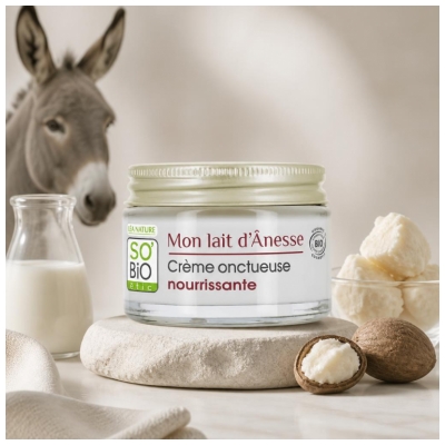 Léa Nature SO BIO étic Mitt Åsnehud NÄrande Krämig Kräm Bio 50 ml