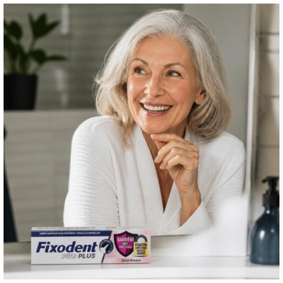 Fixodent Pro Plus Kleefcrème met Neutrale Smaak 40 g
