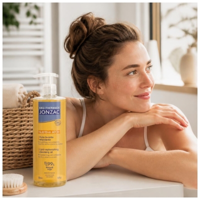Eau Thermale Jonzac Nutritive ATO+ Huile Lavante Relipidante Bio 500 ml
