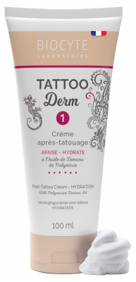 Biocyte Tattoo Derm 1 Crème Après Tatouage Apaise et Hydrate 100 ml