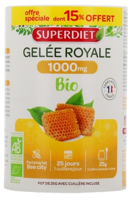 Superdiet Bio Matični Mleček 25 g, vključno z 15% Darilo