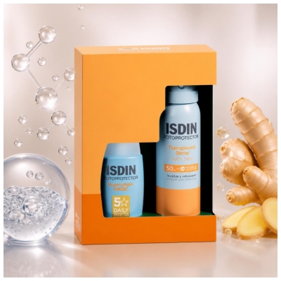Isdin Fotoprotector Fusion Water Magic Sun Cream SPF50 50 ml + Sun Protector SPF50 Spray 100 ml