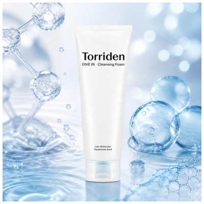 Torriden Dive In Hyaluronsyre Rensemousse 150 ml
