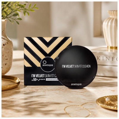 Suntique I'm Velvet Skin Fit Cushion Tonālais Krēms SPF50+ 12 g