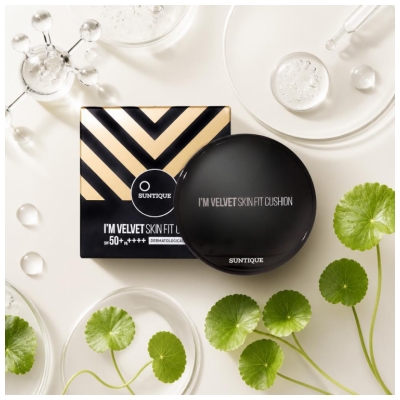 Suntique I'm Velvet Skin Fit Cushion Tonālais Krēms SPF50+ 12 g