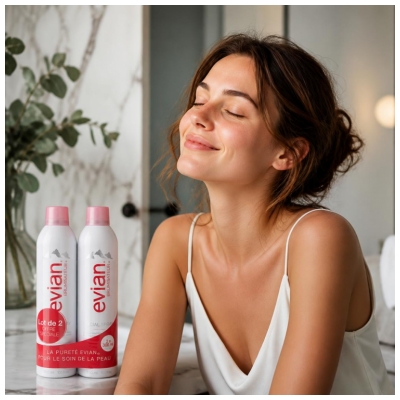 Evian Brumisateur Visage Lot de 2 x 300 ml