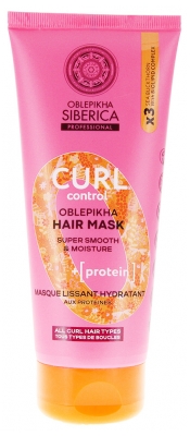 Masca Hidratantă de Netezire cu Proteine Natura Siberica Oblepikha Curl Control 200 ml