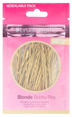 Brushworks 50 Horquillas Para el Pelo - Color: Rubio
