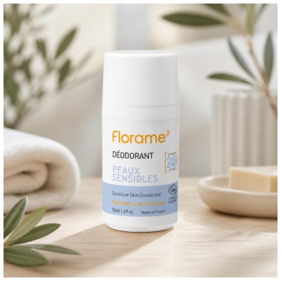 Florame 24H Deodorant Empfindliche Haut Bio 50 ml