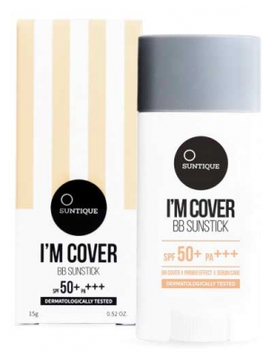 Suntique I'm Cover BB Sunstick Tinted Sunscreen SPF50+ 15 g