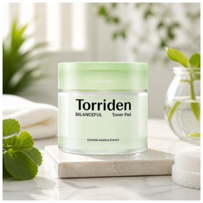 Torriden Balanceful Toner Pad Udjævnende og Beroligende Centella Asiatica 60 Diske