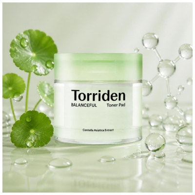 Torriden Balanceful Toner Pad Udjævnende og Beroligende Centella Asiatica 60 Diske