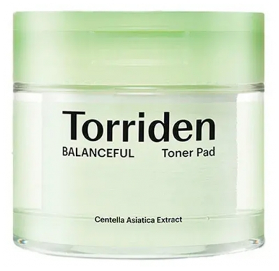 Torriden Balanceful toniko diskeliai su Centella Asiatica, subalansuojantys ir raminantys, 60 diskeliai