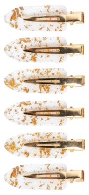 Brushworks Glitter No-Crease Haarclips 6 Clips