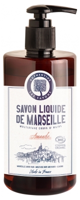 Authentine Savon Liquide de Marseille Multiusage Corps et Mains Amande Bio 1 L