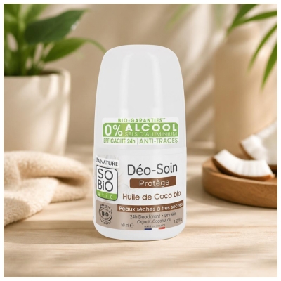 Léa Nature SO BIO étic Deodorant za nego 24H Bio kokosovo olje Roll-On 50 ml