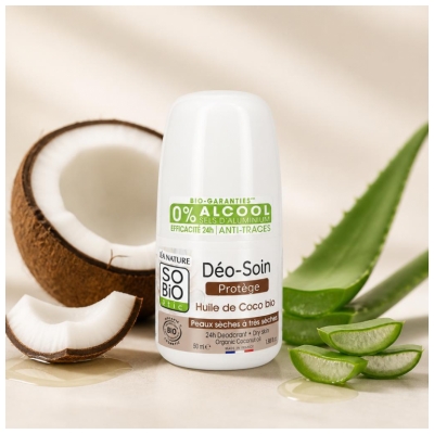 Léa Nature SO BIO étic Deodorant za nego 24H Bio kokosovo olje Roll-On 50 ml