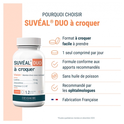 Densmore Suvéal Duo à Croquer 90 Comprimés