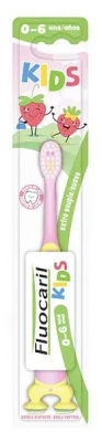 Fluocaril Brosse à Dents Kids 2-6 Ans Extra-Souple - Couleur : Rose et Jaune