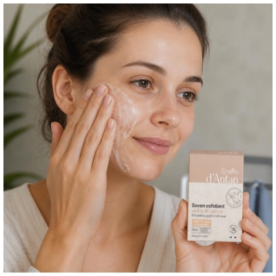 Recettes d'Antan Savon Exfoliant au Lait de Chèvre 100 g