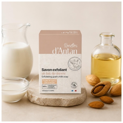 Recettes d'Antan Savon Exfoliant au Lait de Chèvre 100 g