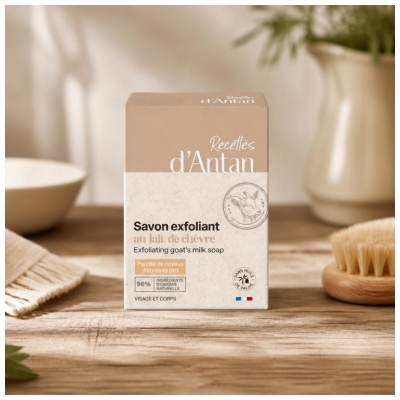 Săpun Exfoliant cu Lapte de Capră Recettes d'Antan 100 g