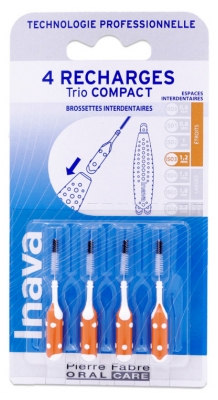 Inava Spazzole 4 Ricariche per Trio Compact