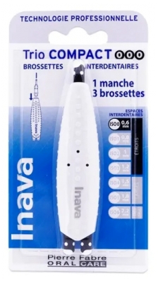 Inava Trio Compact 1 Manche 3 Brossettes Interdentaires