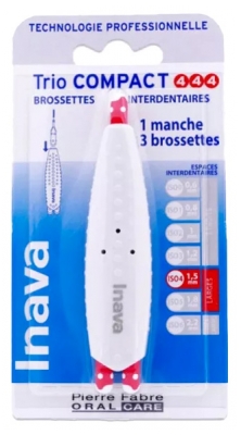 Inava Trio Compact 1 Manche 3 Brossettes Interdentaires - Taille : ISO 4 : 1,5 mm