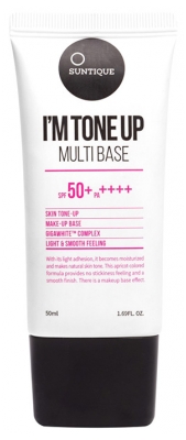 Suntique Soy Tone Up Base de Maquillaje Multibase SPF50+ 50 ml