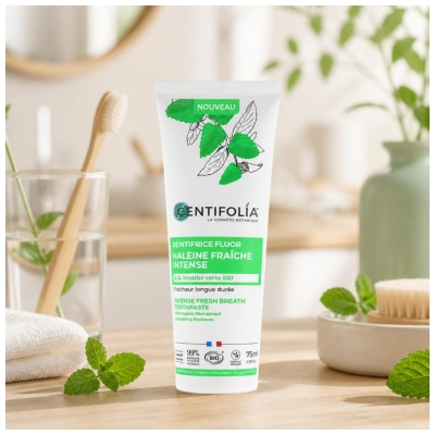 Centifolia Dentifrice Fluor Haleine Fraîche Intense Bio 75 ml