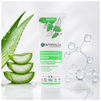 Centifolia Zobna pasta z fluoridom za Intenzivno Svež Dah Bio 75 ml