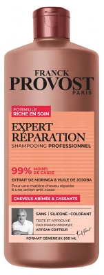 Franck Provost Ekspertu Remonts Šampūns Bojātiem & Lūstošiem Matiem 500 ml