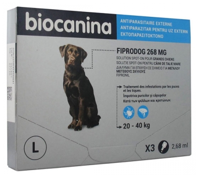 Biocanina Fiprodog Solution Spot-On Grands Chiens 3 Pipettes