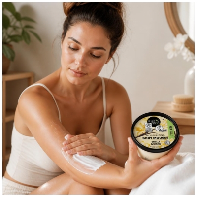 Spumă de Corp Hidratantă cu Vanilie Organic Shop Body 250 ml