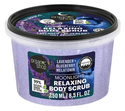 Organic Shop Ķermeņa Skrubis Relaksējošs Skrubis Ķermenim Lavanda 250 ml