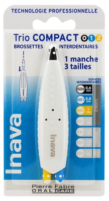 Inava Trio Compact 1 Manico 3 Spazzole Interdentali 3 Misure