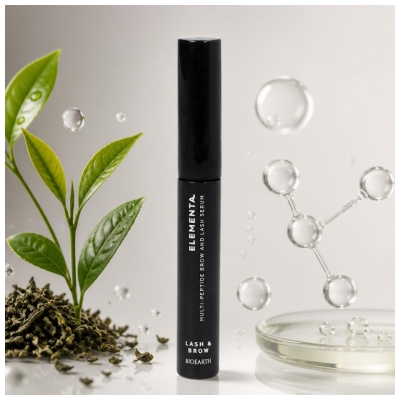 Bioearth Elementa Serum z več peptidi za trepalnice in obrvi 5 ml