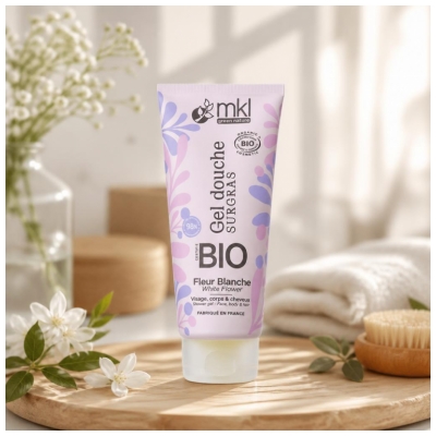 MKL Green Nature Gel de Banho Superengordurante Flor Branca Bio 200 ml