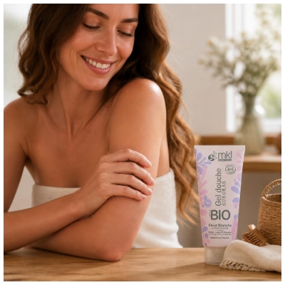 MKL Green Nature Gel de Banho Superengordurante Flor Branca Bio 200 ml