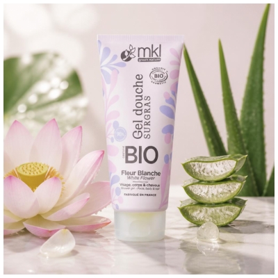 MKL Green Nature Gel de Banho Superengordurante Flor Branca Bio 200 ml