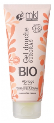 Gel de duș cu extra-grăsime MKL Green Nature cu caise bio 200 ml