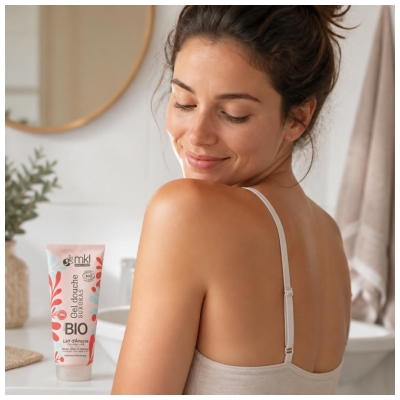 Gel de Duș Supra-gras MKL Green Nature cu Lapte de Asin Bio 200 ml
