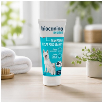 Biocanina Šampūns Spīdums Baltiem Kažokiem 200 ml