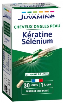 Juvamine Kératine Sélénium 30 Gélules