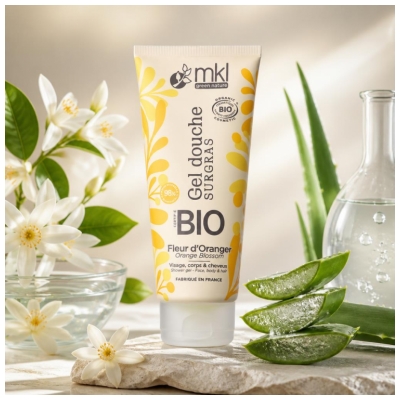 MKL Green Nature Gel Douche Surgras Fleur d'Oranger Bio 200 ml