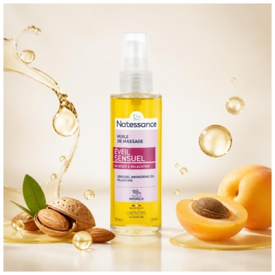 Natessance Sensuell Uppvaknande Mjuk & Avslappnande Massageolja 100 ml