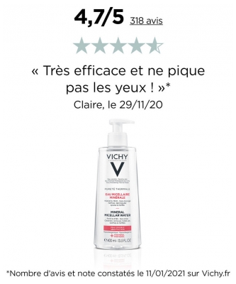 Vichy Pureté Thermale Eau Micellaire Intégrale 400 ml