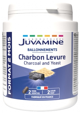 Juvamine Charbon Levure 120 Gélules