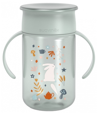 Suavinex Wonderland Tasse d'Apprentissage 340 ml 12 Mois et + - Couleur : Bleu